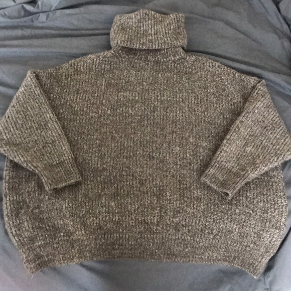 Zara Sweaters - Gray Zara Oversized Turtleneck Sweater